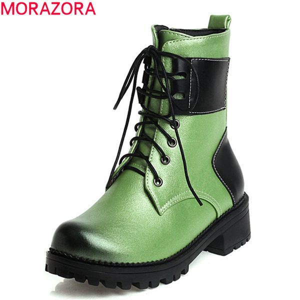 morazora big size 34-43 fashion ankle boots med heels round toe mixed colors ladies shoes autumn winter women boots 210506, Black
morazora big size 34-43 fashion ankle boots med heels round toe mixed colors ladies shoes autumn winter women boots 210506, Black