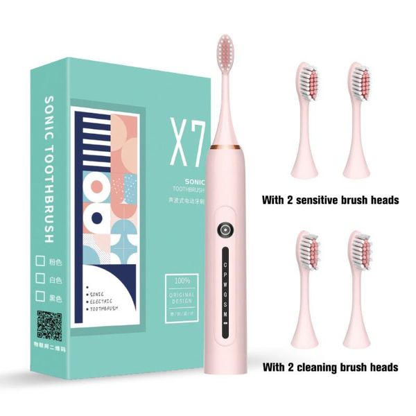 smart electric toothbrush household 6-speed usb rechargeable sonic oral cleaning flusher with 2 tooth brush heads
smart electric toothbrush household 6-speed usb rechargeable sonic oral cleaning flusher with 2 tooth brush heads