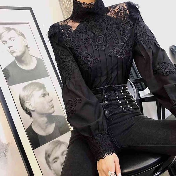 white and black cnew mesh lace patchwork shirt female stand collar lantern sleeve woman blouses autumn korean fashion clothing new
white and black cnew mesh lace patchwork shirt female stand collar lantern sleeve woman blouses autumn korean fashion clothing new