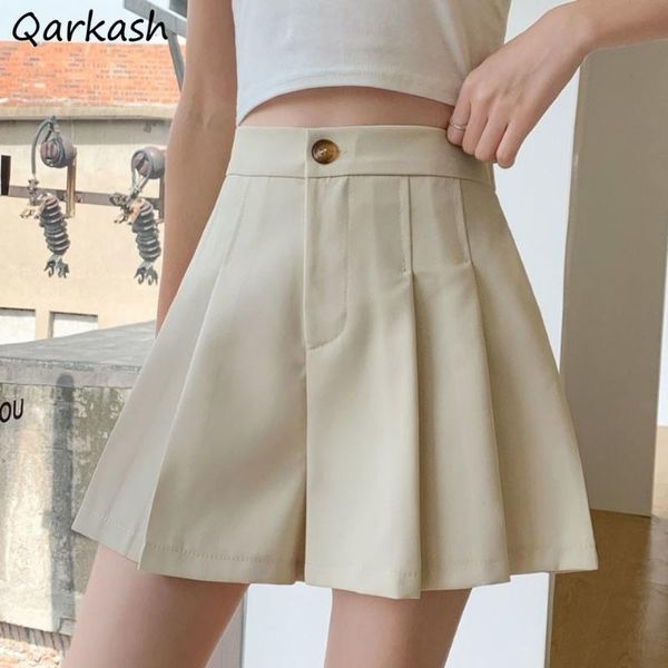 women's shorts women folds solid loose soft all-match teenagers wide leg leisure females summer daily korean style fashionable, White;black
women's shorts women folds solid loose soft all-match teenagers wide leg leisure females summer daily korean style fashionable, White;black