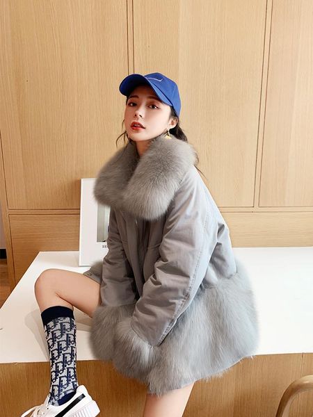 women's fur & faux natural parka coats real thick warm medium length jackets both sides can be worn with zipper fashion overcoat, Black
women's fur & faux natural parka coats real thick warm medium length jackets both sides can be worn with zipper fashion overcoat, Black