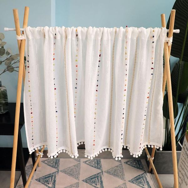 colorful stripe short curtain bottom ball for kitchen door sheer half drape bay window partition porch blinds 263#d & drapes
colorful stripe short curtain bottom ball for kitchen door sheer half drape bay window partition porch blinds 263#d & drapes