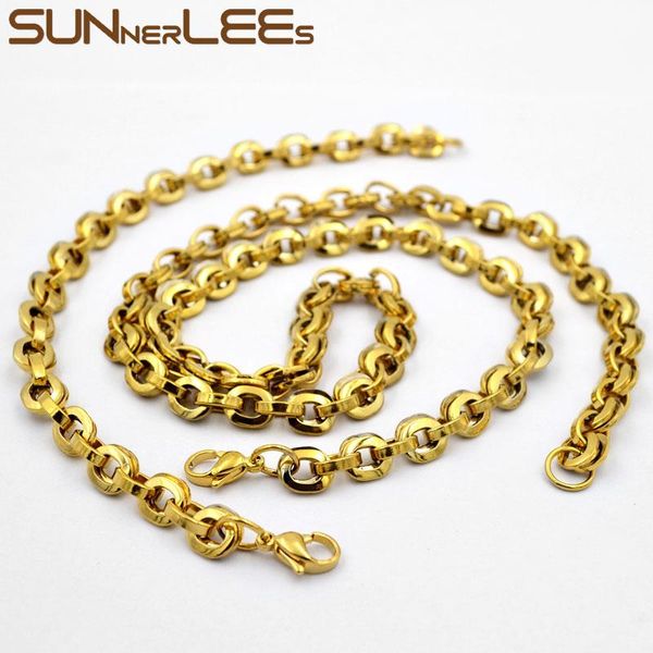 earrings & necklace sunnerlees stainless steel bracelet set 6.5mm geometric link chain smooth silver color gold plated men women sc205 s
earrings & necklace sunnerlees stainless steel bracelet set 6.5mm geometric link chain smooth silver color gold plated men women sc205 s