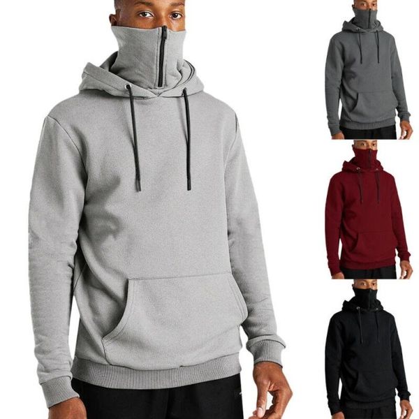 men's hoodies & sweatshirts men solid long sleeve zip sports gym sweatshirt face mask pullover coat, Black
men's hoodies & sweatshirts men solid long sleeve zip sports gym sweatshirt face mask pullover coat, Black
