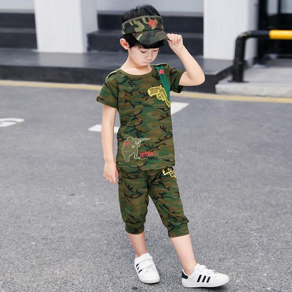 clothing sets summer streetwear active camouflage cotton o-neck short sleeve printing gun t-shirt shorts two piece set boys clothes, White
clothing sets summer streetwear active camouflage cotton o-neck short sleeve printing gun t-shirt shorts two piece set boys clothes, White