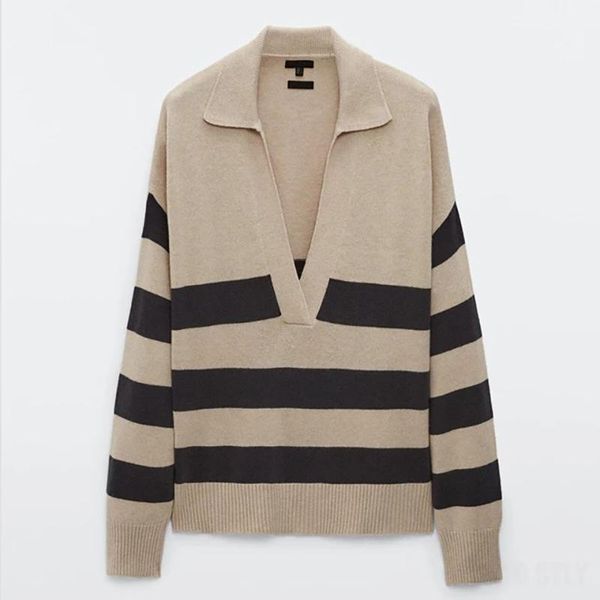 women's sweaters v-neck striped knitted sweater pullover office lady casual long sleeve oversize jumper 2021wool, White;black
women's sweaters v-neck striped knitted sweater pullover office lady casual long sleeve oversize jumper 2021wool, White;black