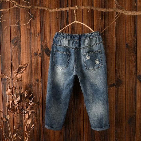 women's jeans women embroidery mini flower elastic waist with drawstrings harem pants g2sh, Blue
women's jeans women embroidery mini flower elastic waist with drawstrings harem pants g2sh, Blue