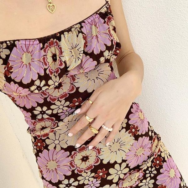 casual dresses women summer cottagecore floral print sleeveless mesh short dress bodycon strap y2k backless double layer retro streetwear, Black;gray
casual dresses women summer cottagecore floral print sleeveless mesh short dress bodycon strap y2k backless double layer retro streetwear, Black;gray