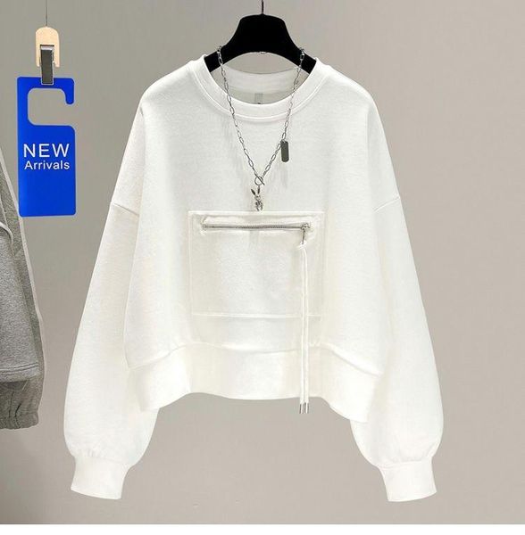 women's hoodies & sweatshirts tsxt solid color hoodie 2021 autumn/winter korean edition loose slim commuter short round collar jacket i, Black
women's hoodies & sweatshirts tsxt solid color hoodie 2021 autumn/winter korean edition loose slim commuter short round collar jacket i, Black