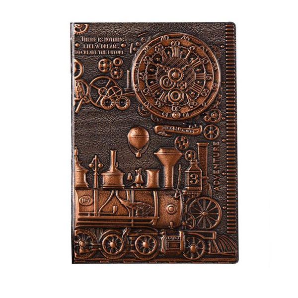 retro notebook 3d steampunk engraving effect pu travel train printing decoration diary exquisite book gift notepads, Purple;pink
retro notebook 3d steampunk engraving effect pu travel train printing decoration diary exquisite book gift notepads, Purple;pink