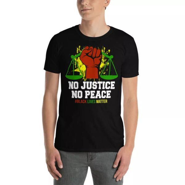 no justice no peace black lives matter cool pride afro american gifts t-shirt, White;black
no justice no peace black lives matter cool pride afro american gifts t-shirt, White;black