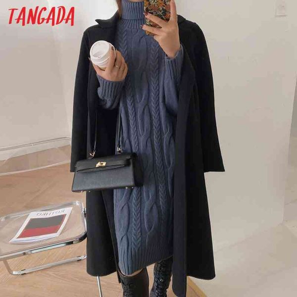 fashion women solid elegant twist turtleneck sweater loose long sleeve ladies warm midi dress 6d23 210416, Black;gray
fashion women solid elegant twist turtleneck sweater loose long sleeve ladies warm midi dress 6d23 210416, Black;gray