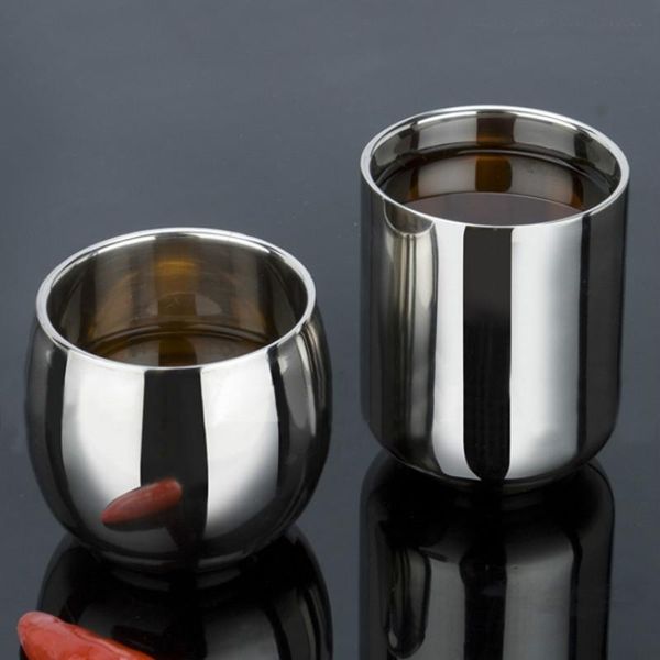 cups & saucers kitchen drinkware stainless steel anti scalding children water cup drum double layer heat insulation coffee 2pc/lot
cups & saucers kitchen drinkware stainless steel anti scalding children water cup drum double layer heat insulation coffee 2pc/lot