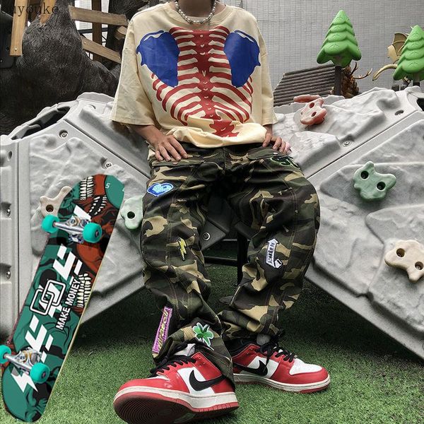 men's jeans high street hip hop pants camouflage officer loose skateboarding y2k and women's team, Blue
men's jeans high street hip hop pants camouflage officer loose skateboarding y2k and women's team, Blue