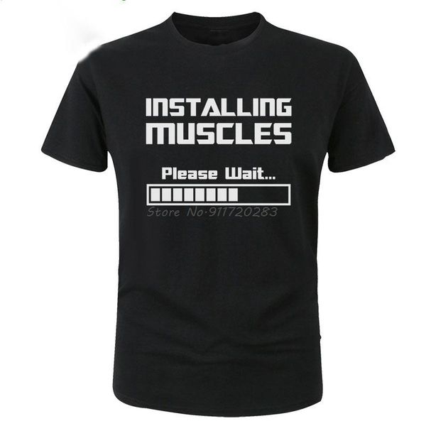 men's t-shirts installing muscles please wait loading bar funny print t shirt men clothes summer cotton casual tees harajuku streetwear, White;black
men's t-shirts installing muscles please wait loading bar funny print t shirt men clothes summer cotton casual tees harajuku streetwear, White;black