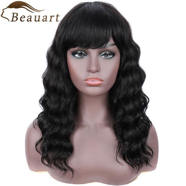 lace wigs beauart 100% human hair deep wave full for women 16" black straight in to with bangs none front wig, Black;brown
lace wigs beauart 100% human hair deep wave full for women 16" black straight in to with bangs none front wig, Black;brown