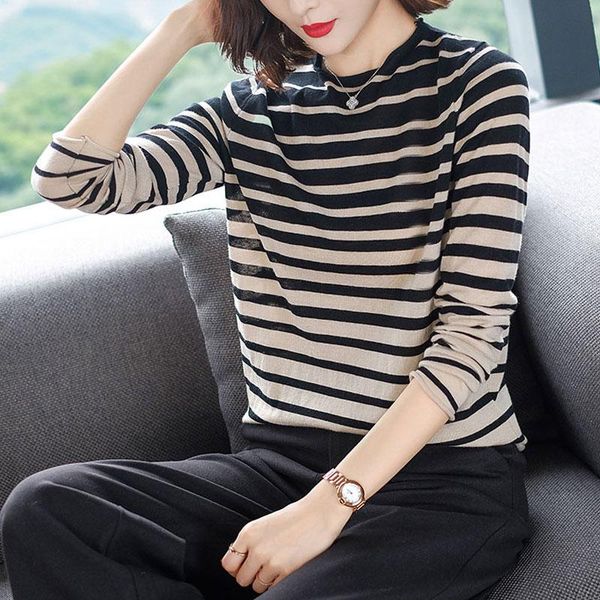 classic style women's knitted cashmere wool sweater black and white stripes keep warm high-quality pullovers sweaters, White;black
classic style women's knitted cashmere wool sweater black and white stripes keep warm high-quality pullovers sweaters, White;black