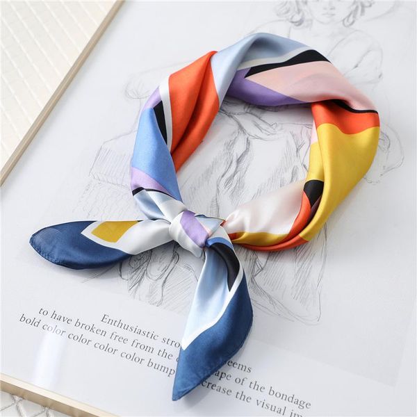 scarves women silk neck scarf square hair band fashion geometric print foulard summer neckerchief office lady headband bandana, Blue;gray
scarves women silk neck scarf square hair band fashion geometric print foulard summer neckerchief office lady headband bandana, Blue;gray