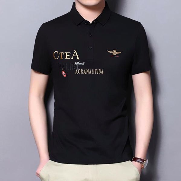 men's polos shirt mens casual embroidery cotton short sleeve summer streetwear fashion men, White;black
men's polos shirt mens casual embroidery cotton short sleeve summer streetwear fashion men, White;black