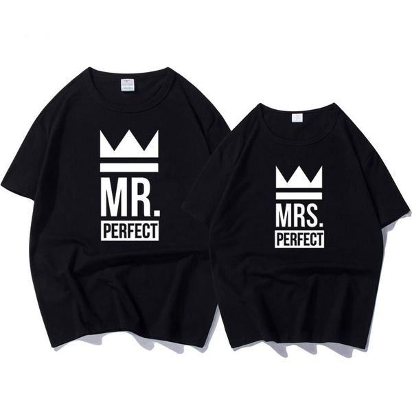 women's t-shirt women letter print mrs.perfect funny t shirt couple for lovers short sleeve female top, White
women's t-shirt women letter print mrs.perfect funny t shirt couple for lovers short sleeve female top, White