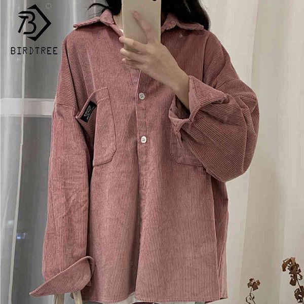 corduroy women oversize shirts outwear autumn turn-down collar ladies work blouses loose all match t06626k 210419, Black;brown
corduroy women oversize shirts outwear autumn turn-down collar ladies work blouses loose all match t06626k 210419, Black;brown