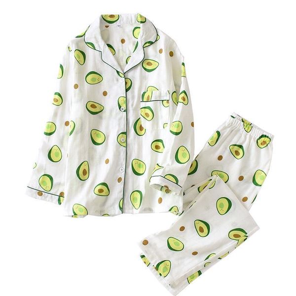 womens sleepwears ladies pajamas set 100% gauze cotton robes cartoon avocado printed 2pcs turn down neck shirt pants comfort and, Black;red
womens sleepwears ladies pajamas set 100% gauze cotton robes cartoon avocado printed 2pcs turn down neck shirt pants comfort and, Black;red