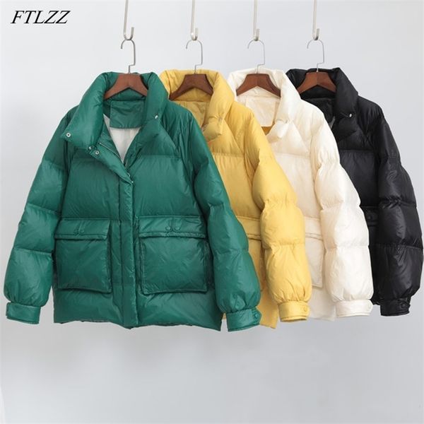 winter women thick warm 90% white duck down coat casual female loose big pocket stand collar yellow parkas 210430, Black
winter women thick warm 90% white duck down coat casual female loose big pocket stand collar yellow parkas 210430, Black