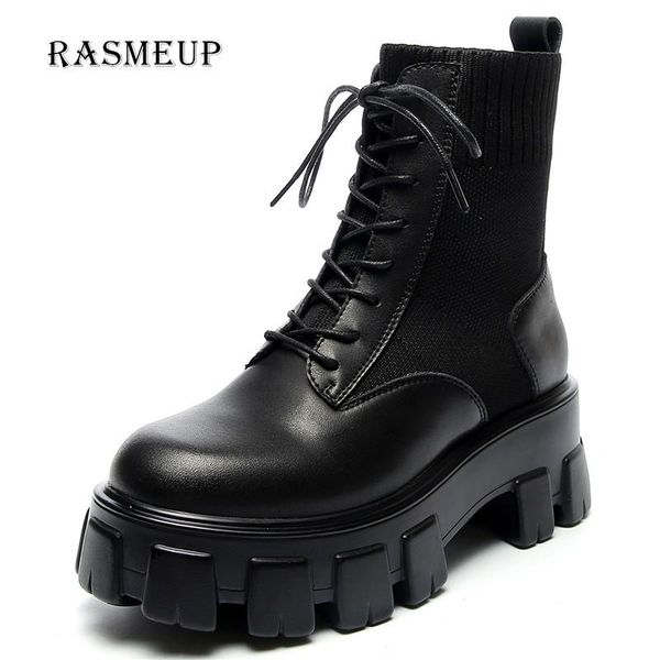 genuine leather women's platform boots luxury designer women chunky style fashion ladies shoes lace up footwear, Black
genuine leather women's platform boots luxury designer women chunky style fashion ladies shoes lace up footwear, Black