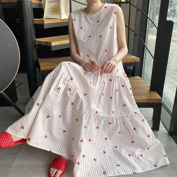 dresses gentle sweet back lace up o neck sleeveless pink striped dress women floral embroidery loose big swing vestido feminino 210429, Black;gray
dresses gentle sweet back lace up o neck sleeveless pink striped dress women floral embroidery loose big swing vestido feminino 210429, Black;gray