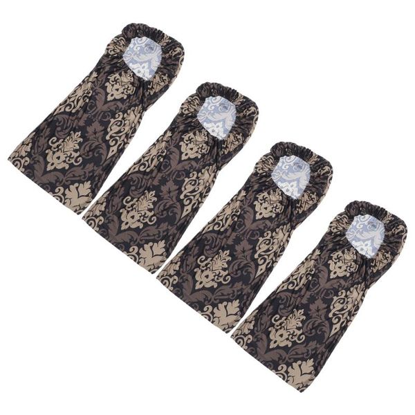 chair covers 4pcs practical gift back decors (coffee)