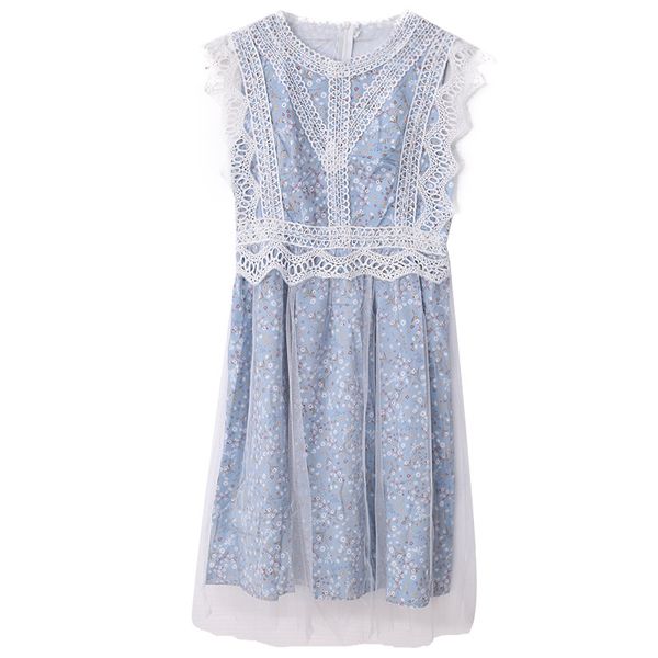 blue apricot hollow lace mesh floral print knee length dress sleeveless edge o neck zipper summer d1537 210514, Black;gray
blue apricot hollow lace mesh floral print knee length dress sleeveless edge o neck zipper summer d1537 210514, Black;gray