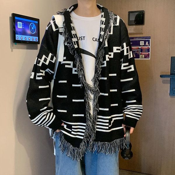 men's jackets pr 2021 knit cardigan embroidered jacket streetwear hip hop hooded coats male casual loose outerwear, Black;brown
men's jackets pr 2021 knit cardigan embroidered jacket streetwear hip hop hooded coats male casual loose outerwear, Black;brown