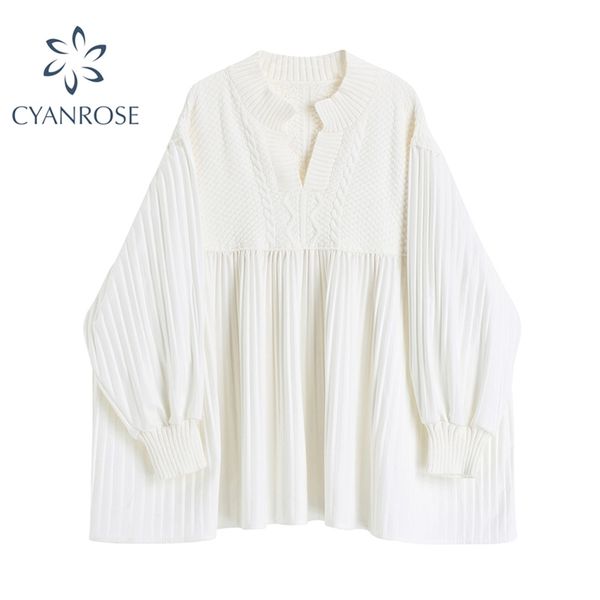 oversized white knitted shirt dress women korean vintage pleated crop midi ladies puff long sleeve elegant sweet vestidos 210430, Black;gray
oversized white knitted shirt dress women korean vintage pleated crop midi ladies puff long sleeve elegant sweet vestidos 210430, Black;gray