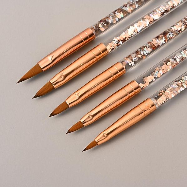 nail brushes art pen rose gold nylon hair acrylic uv gel brush tool crystal glitter diy professional accessories, Yellow
nail brushes art pen rose gold nylon hair acrylic uv gel brush tool crystal glitter diy professional accessories, Yellow