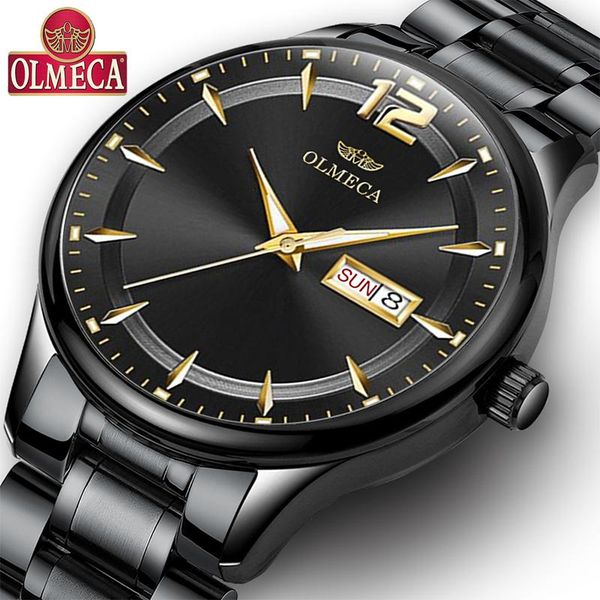 wristwatches olmeca mens watches quartz black watch military waterproof sport wristwatch relogio masculino stainless steel, Slivery;brown
wristwatches olmeca mens watches quartz black watch military waterproof sport wristwatch relogio masculino stainless steel, Slivery;brown