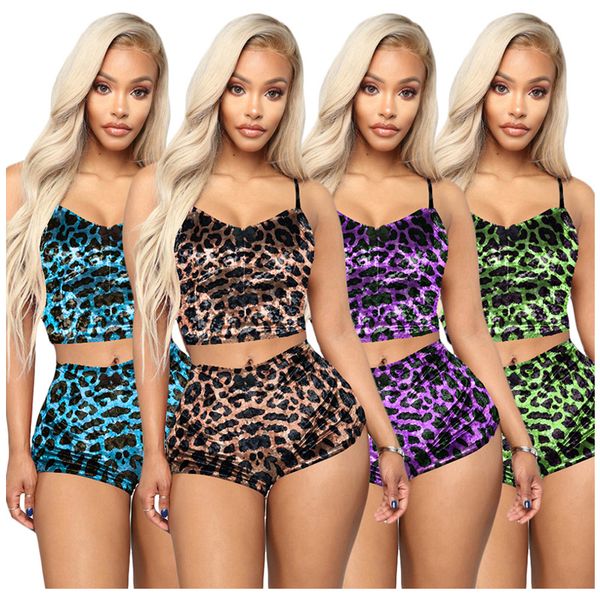 ladies shorts suit women two piece pants slim sleeveless backless leopard printing hollow out middle waist tight sling vest small round neck, White
ladies shorts suit women two piece pants slim sleeveless backless leopard printing hollow out middle waist tight sling vest small round neck, White