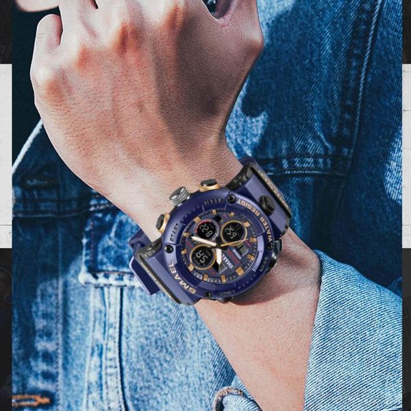 wristwatches smael brand men sports watches dual display analog digital led electronic quartz waterproof swimming military watch, Slivery;brown
wristwatches smael brand men sports watches dual display analog digital led electronic quartz waterproof swimming military watch, Slivery;brown