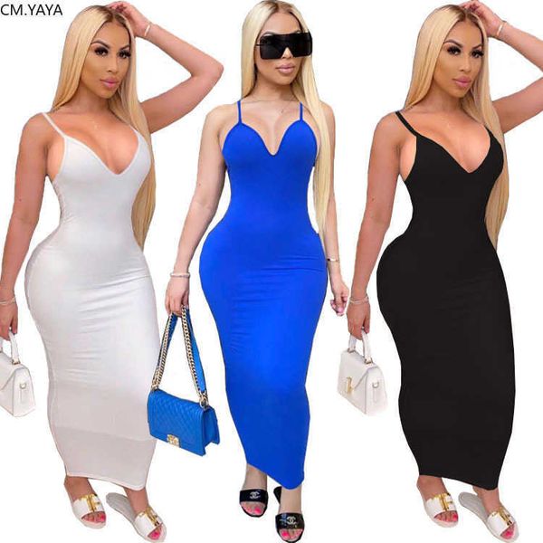 cm.yaya women summer spaghetti strap v-neck sleeveless bodycon midi pencil maxi dress party club long dresses 210719, White;black
cm.yaya women summer spaghetti strap v-neck sleeveless bodycon midi pencil maxi dress party club long dresses 210719, White;black