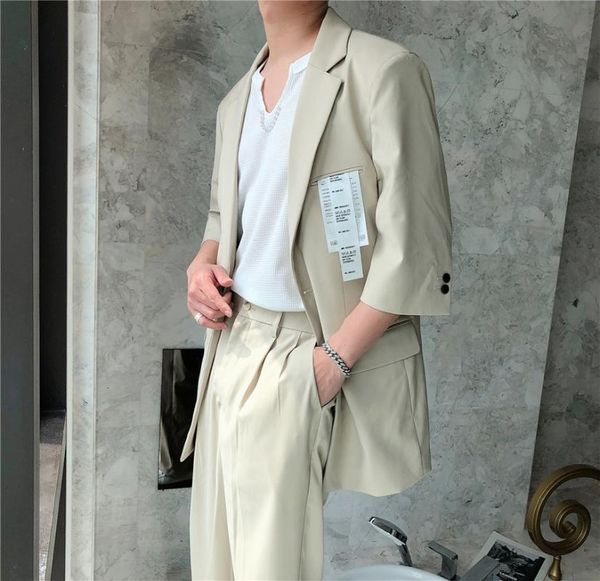 men's suits & blazers trajes de hombre men tuxedo suit nightclub street casual ternos masculino business tuxedos slim designer 2021, White;black
men's suits & blazers trajes de hombre men tuxedo suit nightclub street casual ternos masculino business tuxedos slim designer 2021, White;black