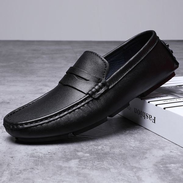 dress shoes comfortable men genuine leather casual footwear flats for slip on loafers fashion drive classic 9qry, Black
dress shoes comfortable men genuine leather casual footwear flats for slip on loafers fashion drive classic 9qry, Black