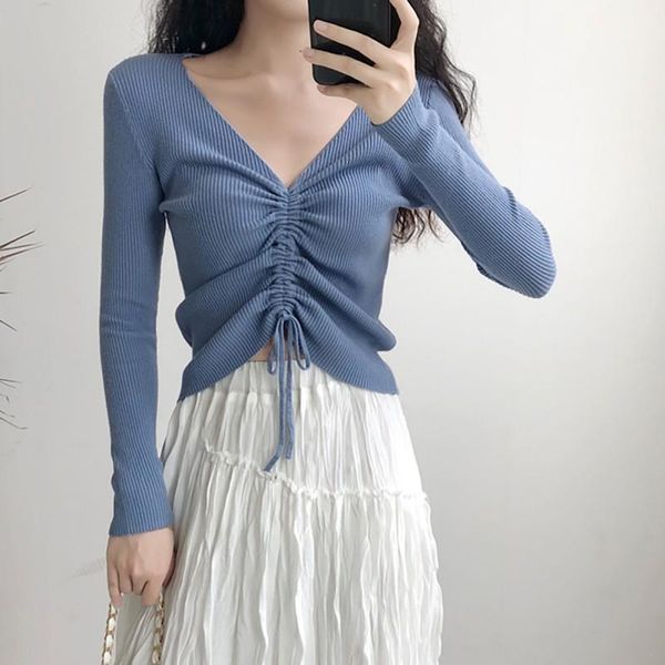 women's sweaters sweater women lace up knitting slim pullover autumn winter chic pink v-neck knit femme, White;black
women's sweaters sweater women lace up knitting slim pullover autumn winter chic pink v-neck knit femme, White;black