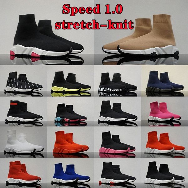 men women platform shoes speed 1.0 trainer sock boots socks mens trainers boot fashion stretch knit casual balck womens shoe red balencaiga, Black
men women platform shoes speed 1.0 trainer sock boots socks mens trainers boot fashion stretch knit casual balck womens shoe red balencaiga, Black