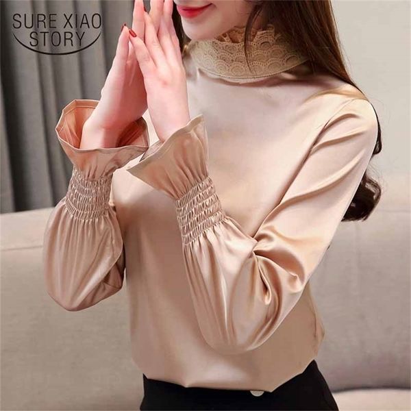fashionw women blouses turtleneck autumn long sleeve shirts solid chiffon female 5429 50 210506, White
fashionw women blouses turtleneck autumn long sleeve shirts solid chiffon female 5429 50 210506, White