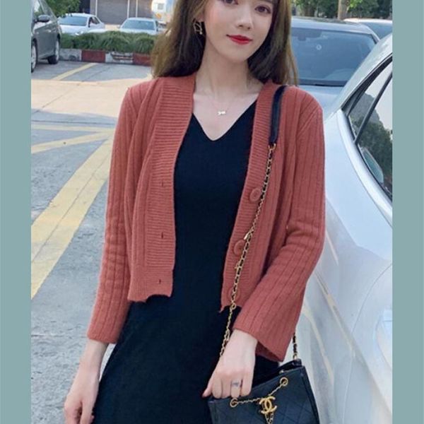 women's sweaters matching clothes outfits girls women knitted coat outwear solid pink single breasted button short sweater cardiga, White;black
women's sweaters matching clothes outfits girls women knitted coat outwear solid pink single breasted button short sweater cardiga, White;black