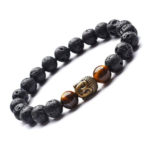 charm bracelets vintage buddha bracelet men 8mm natural lava stone for male tiger eyes braslet yoga jewelry armband heren pulseras, Golden;silver
charm bracelets vintage buddha bracelet men 8mm natural lava stone for male tiger eyes braslet yoga jewelry armband heren pulseras, Golden;silver