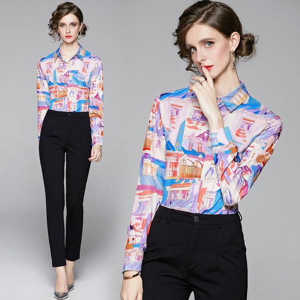 spring summer fall runway stylish floral print collar long sleeve ol turn-down neck womens party casual shirts blouse women's blouses &, White
spring summer fall runway stylish floral print collar long sleeve ol turn-down neck womens party casual shirts blouse women's blouses &, White