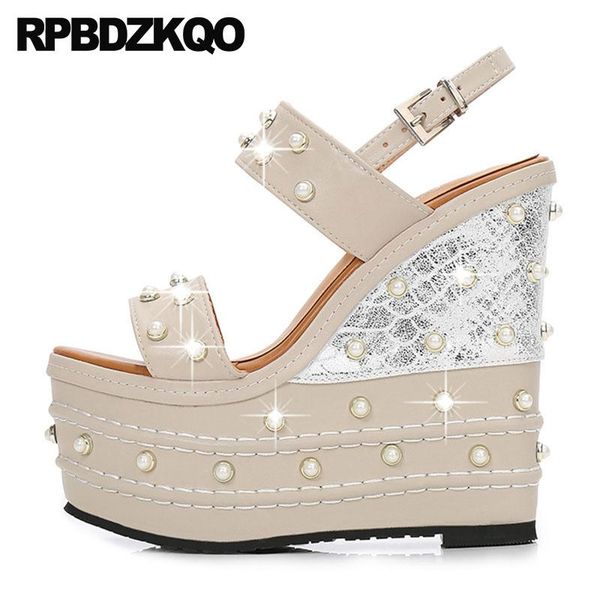 shoes fetish luxury high heels pumps embellished wedge exotic dancer women platform two strap sandals extreme pearl stripper, Black
shoes fetish luxury high heels pumps embellished wedge exotic dancer women platform two strap sandals extreme pearl stripper, Black