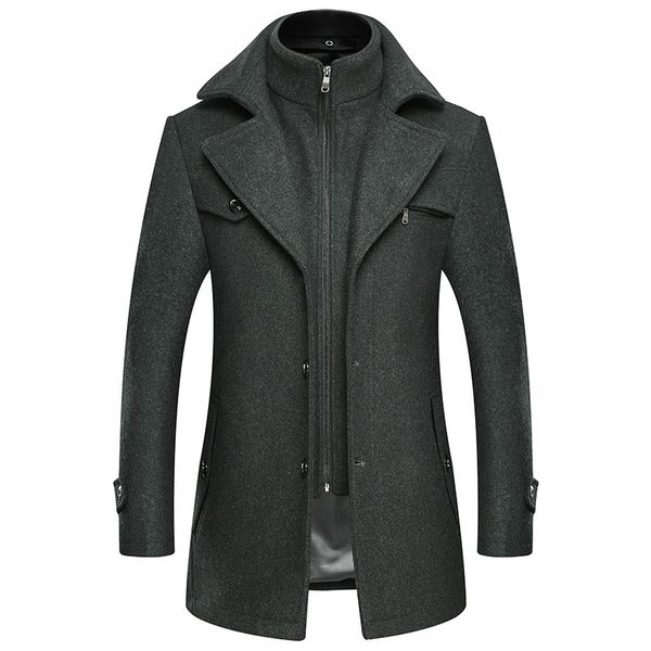 men's wool & blends casual thicken warm mens winter coat men mhmw, Black
men's wool & blends casual thicken warm mens winter coat men mhmw, Black