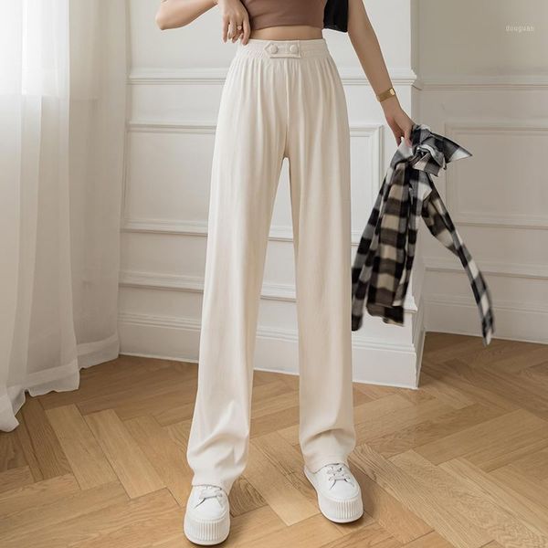 women's pants & capris 2021 summer elegant wide leg women casual high waist loose stright trousers solid elastic long length, Black;white
women's pants & capris 2021 summer elegant wide leg women casual high waist loose stright trousers solid elastic long length, Black;white