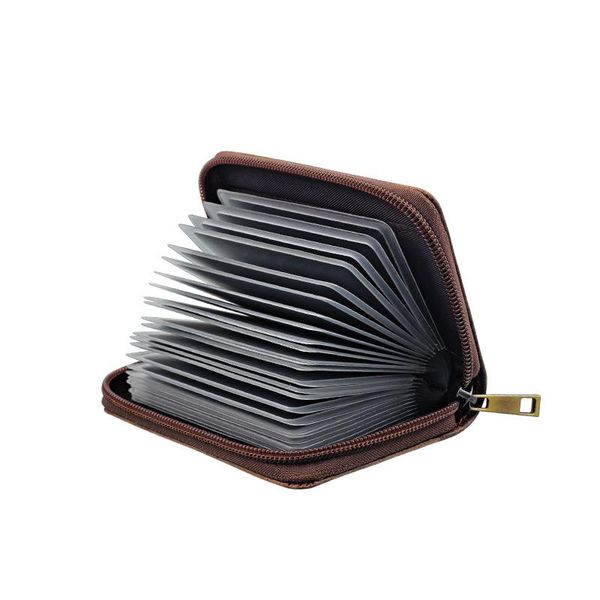 card holders fashion multi-card holder men's vintage leather female case bag money, Brown;gray
card holders fashion multi-card holder men's vintage leather female case bag money, Brown;gray